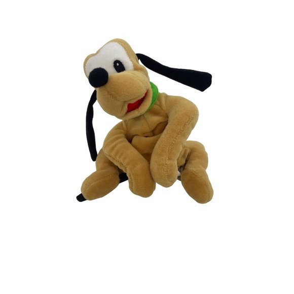0666A- Disney Pluto Mini Beanbag Plush Toy Vintage 1990s 7” long - Picture 3 of 17